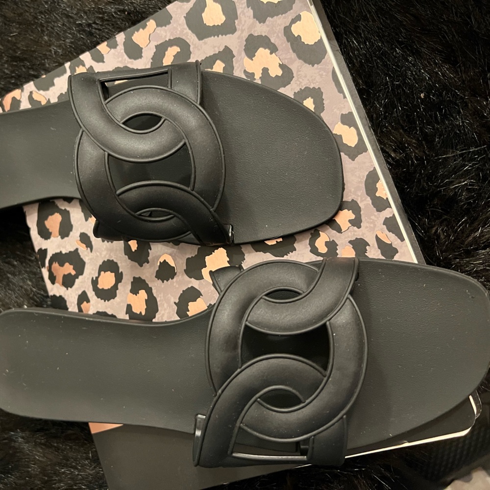 Lovely black Shein Sandles